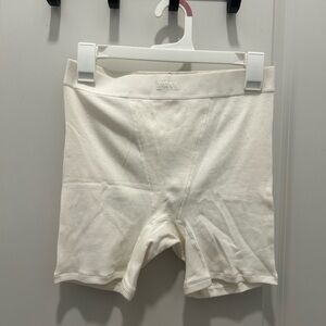 SKIMS Cream Cotton Boy Shorts